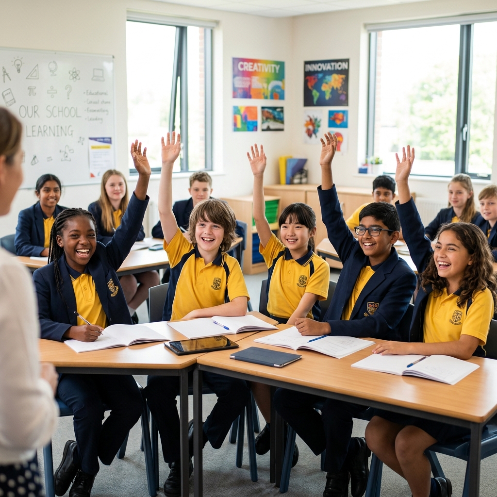 Students at PERPETUAL HELP SCH.
